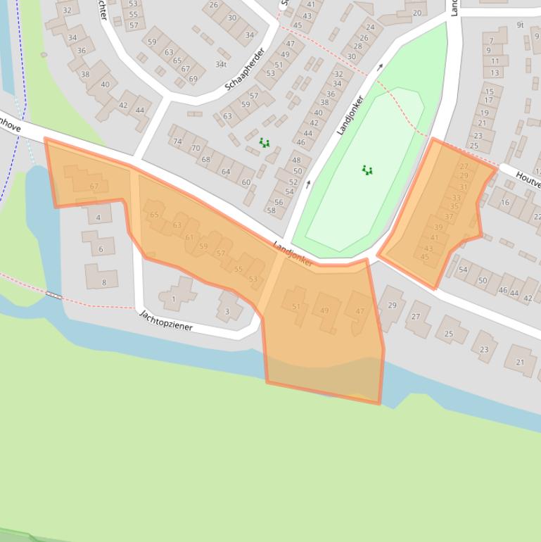 Kaart van postcodegebied 3834CM.