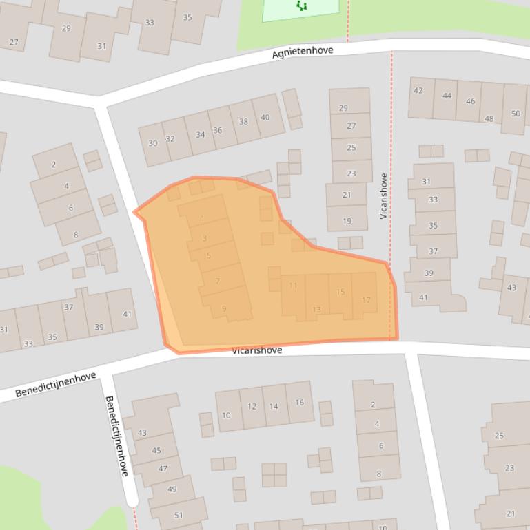 Kaart van postcodegebied 3834XG.