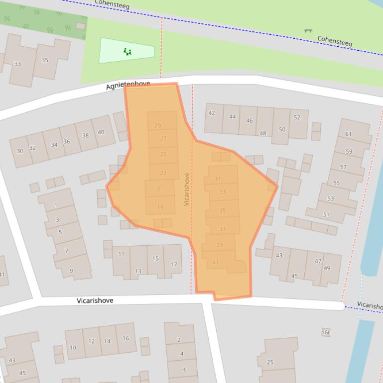 Kaart van postcodegebied 3834XH.