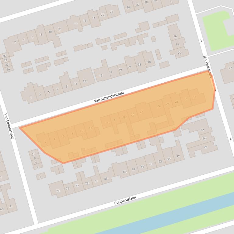 Kaart van postcodegebied 3842AR.