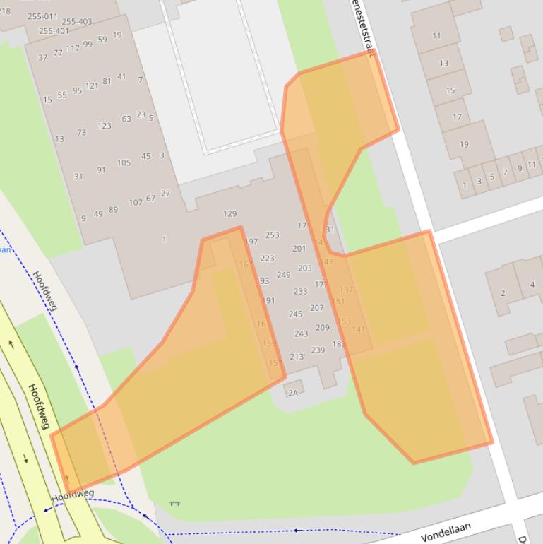 Kaart van postcodegebied 3842XH.