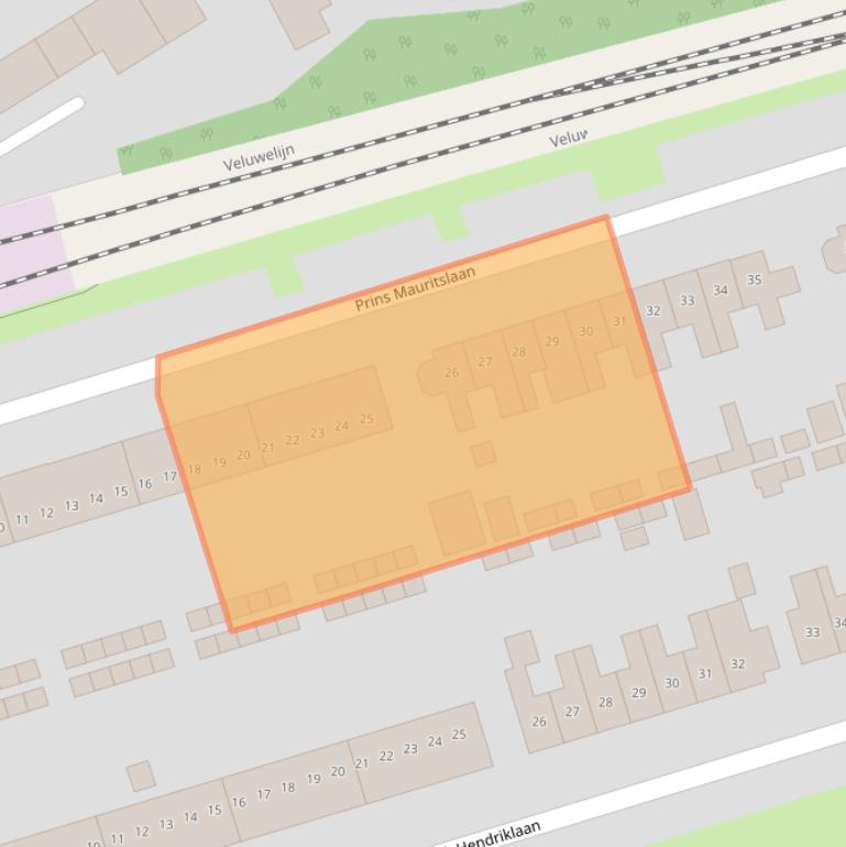 Kaart van postcodegebied 3843AH.