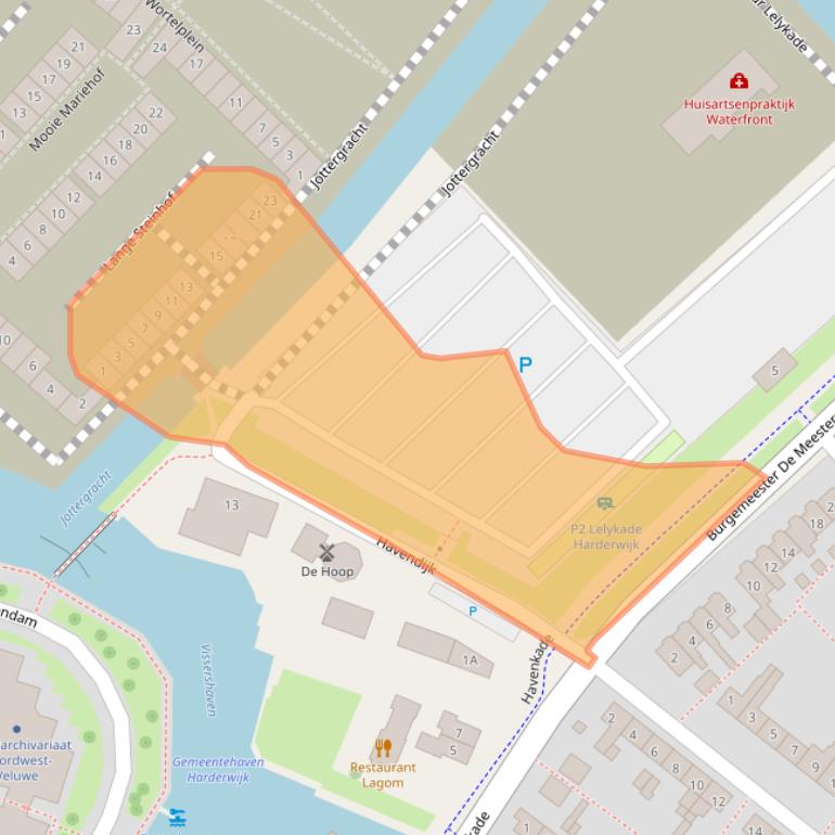 Kaart van postcodegebied 3846HA.