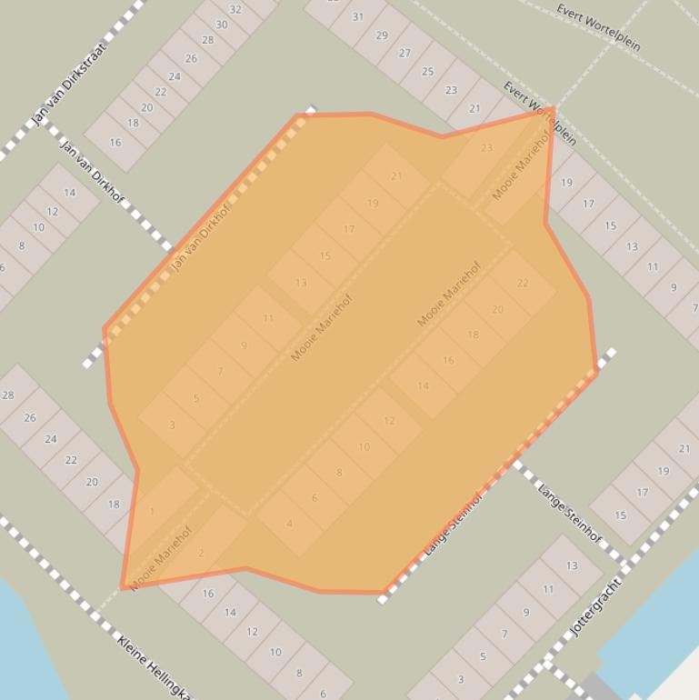 Kaart van postcodegebied 3846HC.