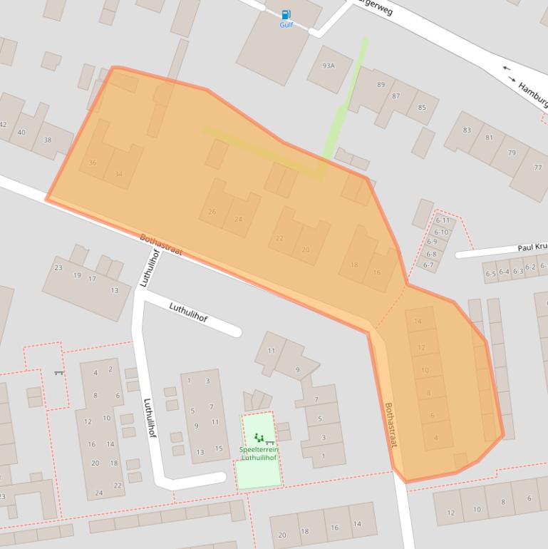 Kaart van postcodegebied 3851DP.