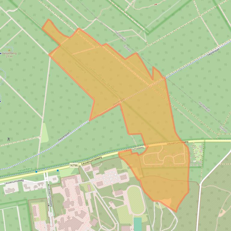 Kaart van postcodegebied 3852AW.