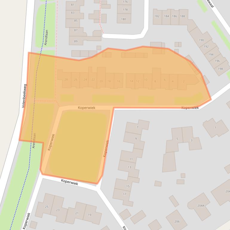 Kaart van postcodegebied 3853DS.