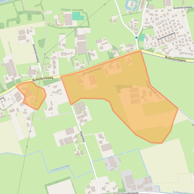 Kaart van postcodegebied 3853LT.