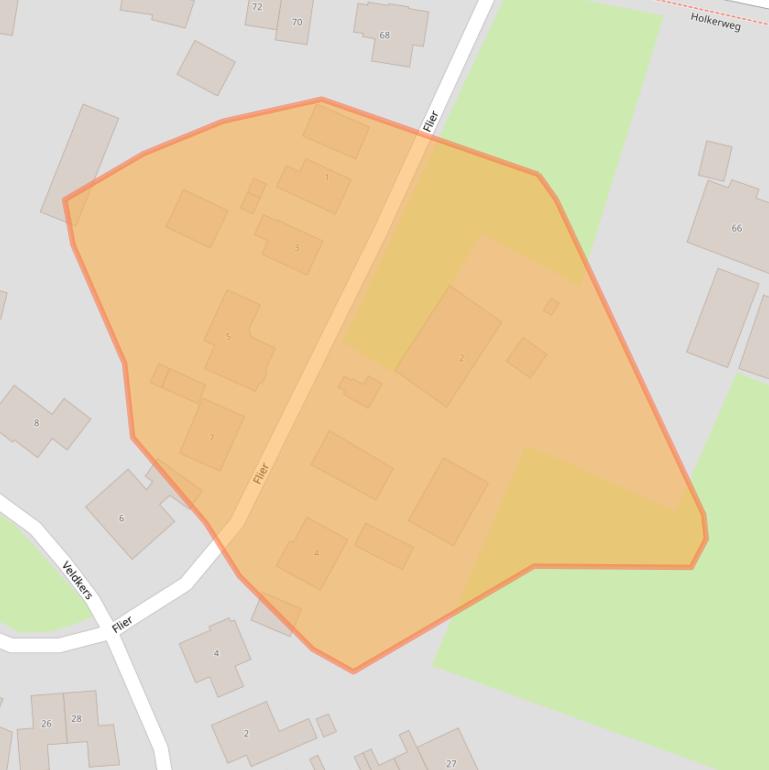 Kaart van postcodegebied 3863DA.
