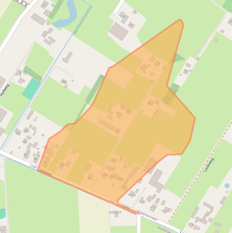 Kaart van postcodegebied 3864LE.