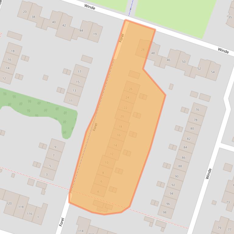 Kaart van postcodegebied 3892HN.