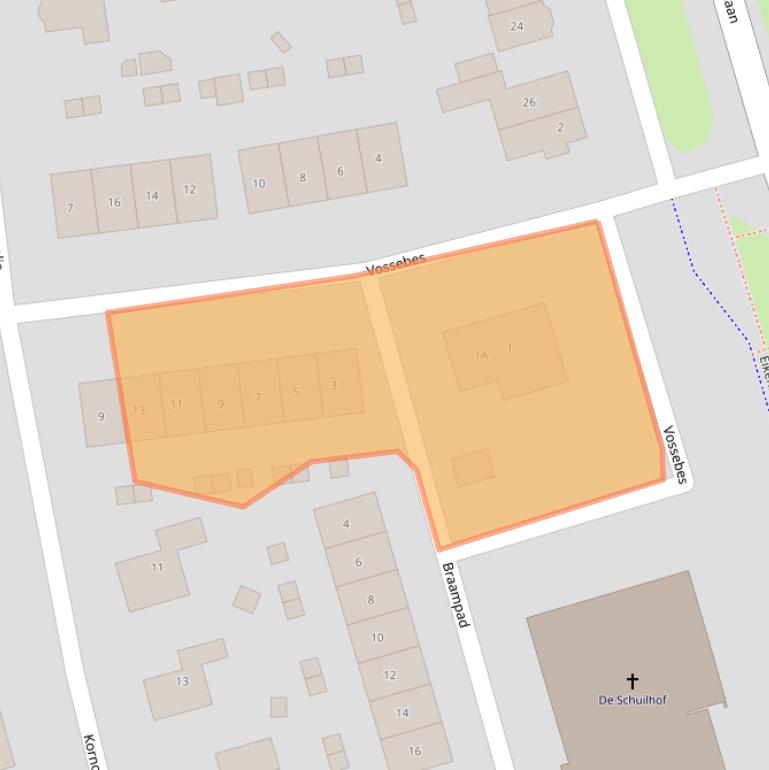 Kaart van postcodegebied 3892XT.