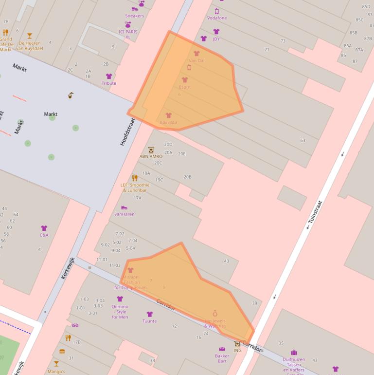 Kaart van postcodegebied 3901AL.