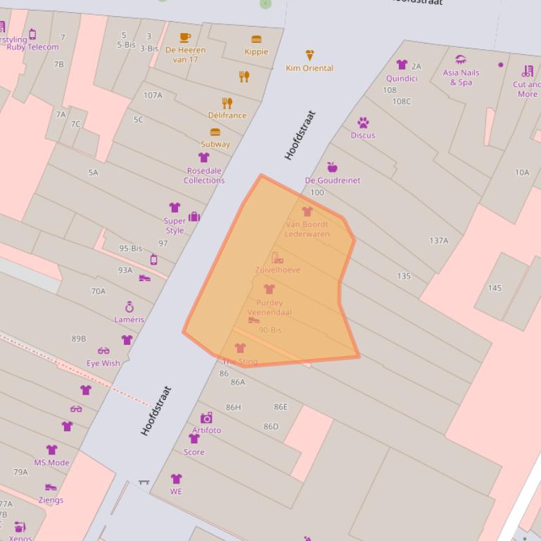 Kaart van postcodegebied 3901AW.