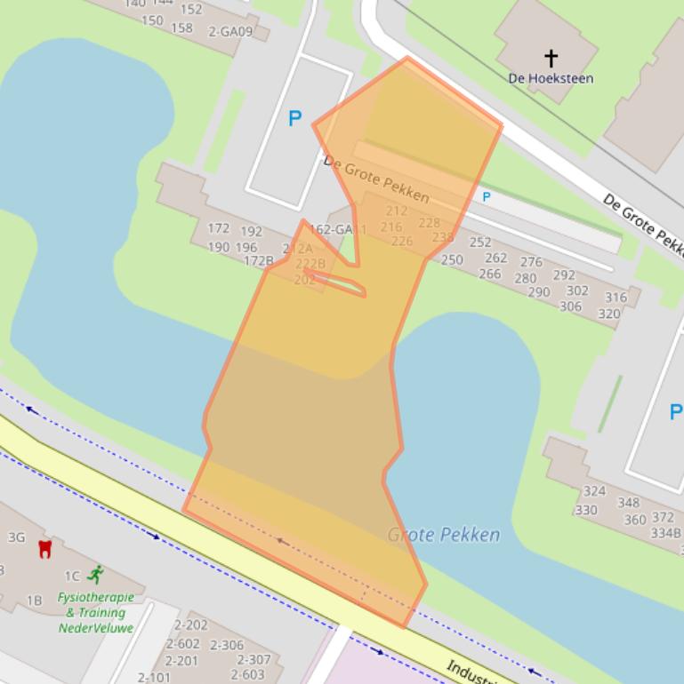 Kaart van postcodegebied 3901JJ.