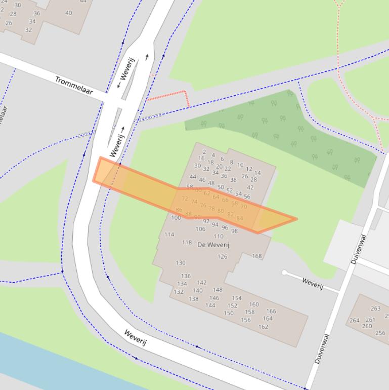 Kaart van postcodegebied 3901WD.