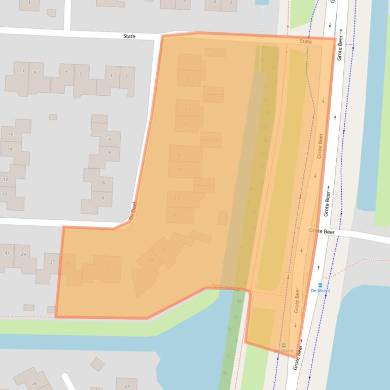 Kaart van postcodegebied 3902CS.