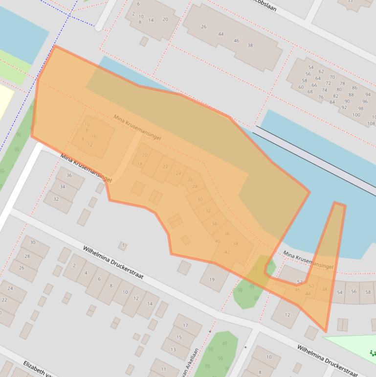 Kaart van postcodegebied 3903WD.