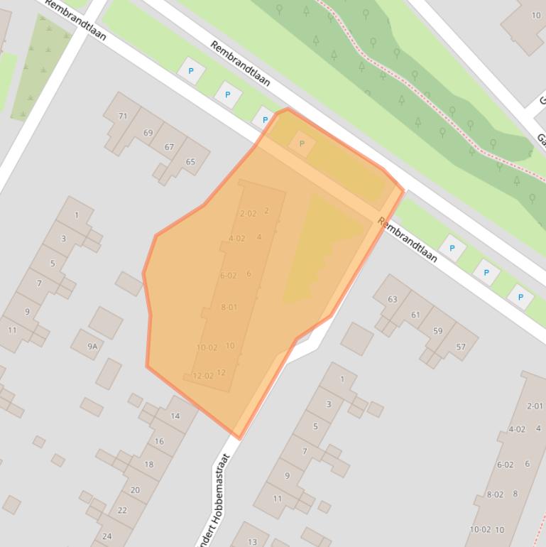 Kaart van postcodegebied 3904XE.