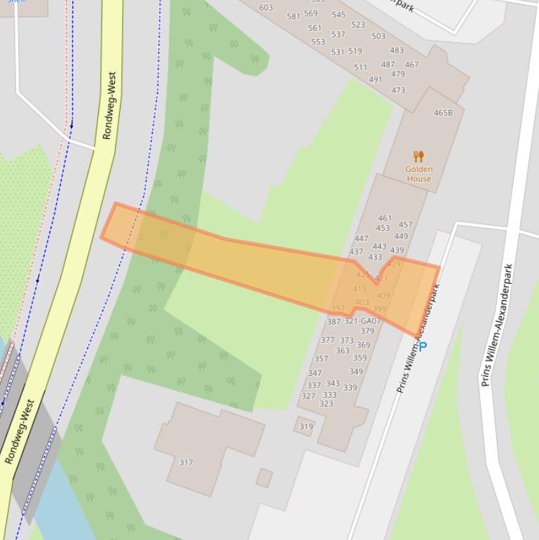 Kaart van postcodegebied 3905CM.