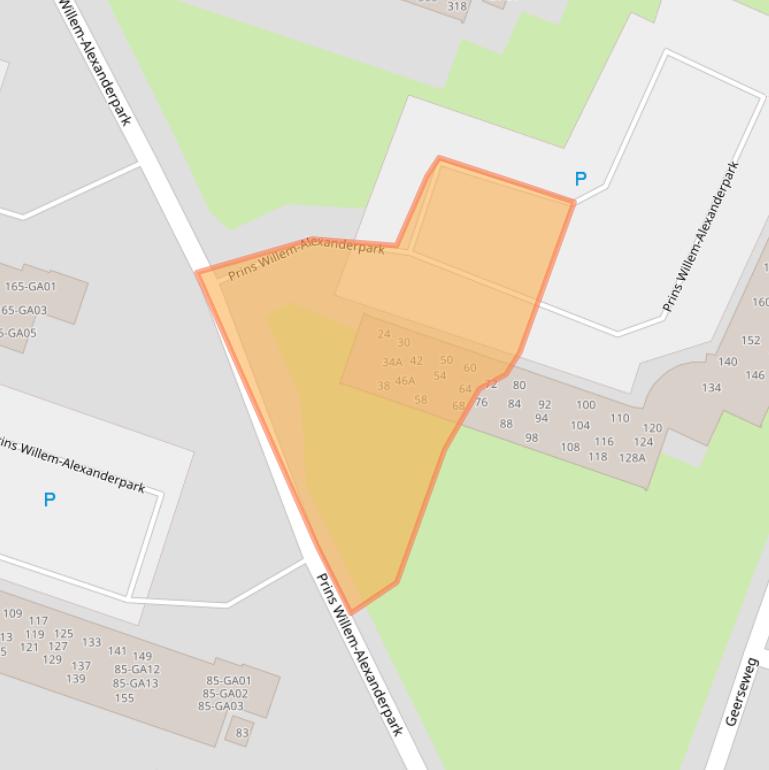 Kaart van postcodegebied 3905DB.