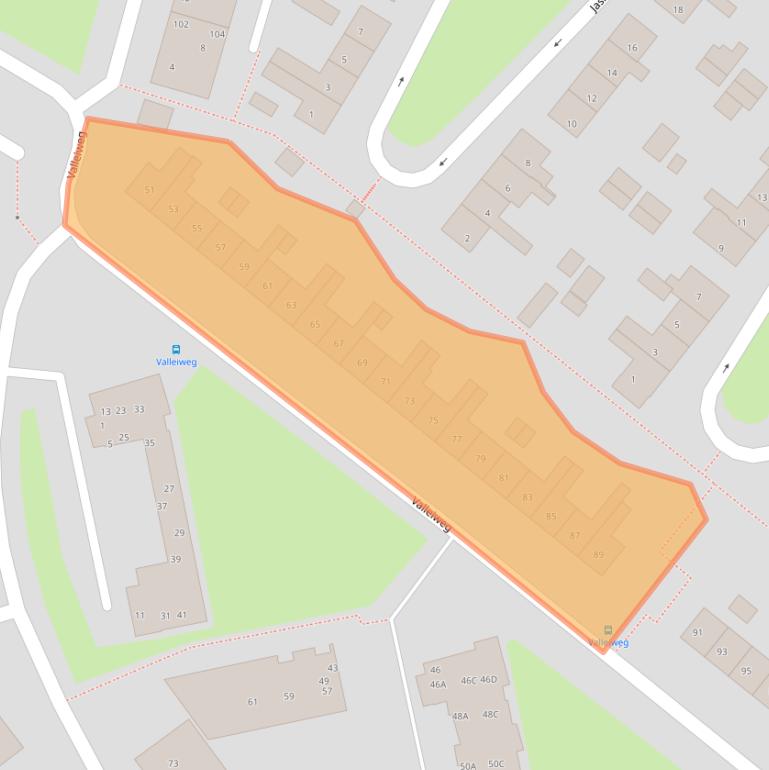 Kaart van postcodegebied 3911DB.