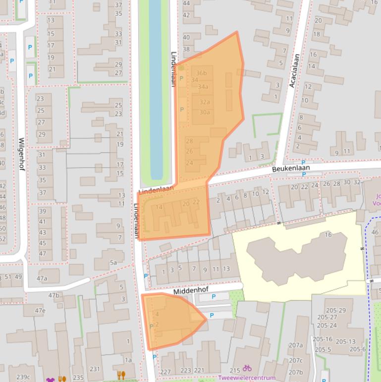 Kaart van postcodegebied 3925JC.