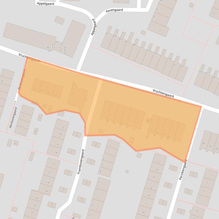 Kaart van postcodegebied 3941LJ.