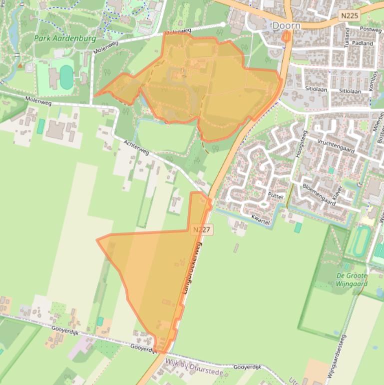 Kaart van postcodegebied 3941MT.