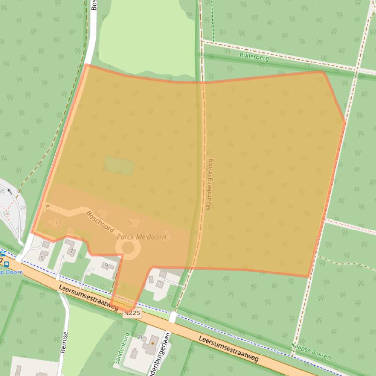 Kaart van postcodegebied 3941MZ.