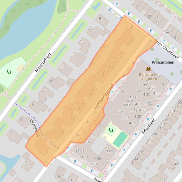 Kaart van postcodegebied 3947PC.