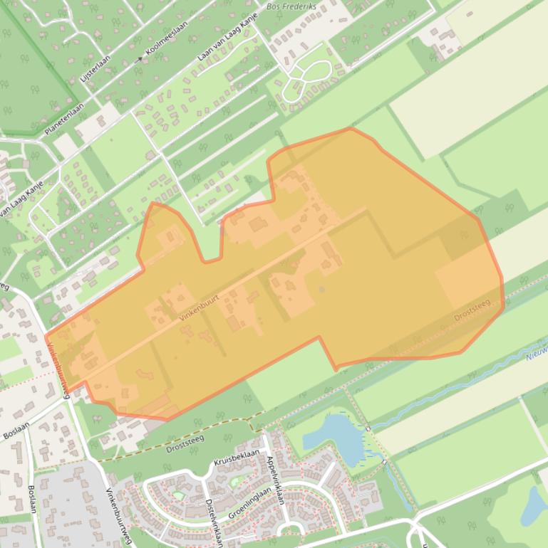 Kaart van postcodegebied 3951CZ.