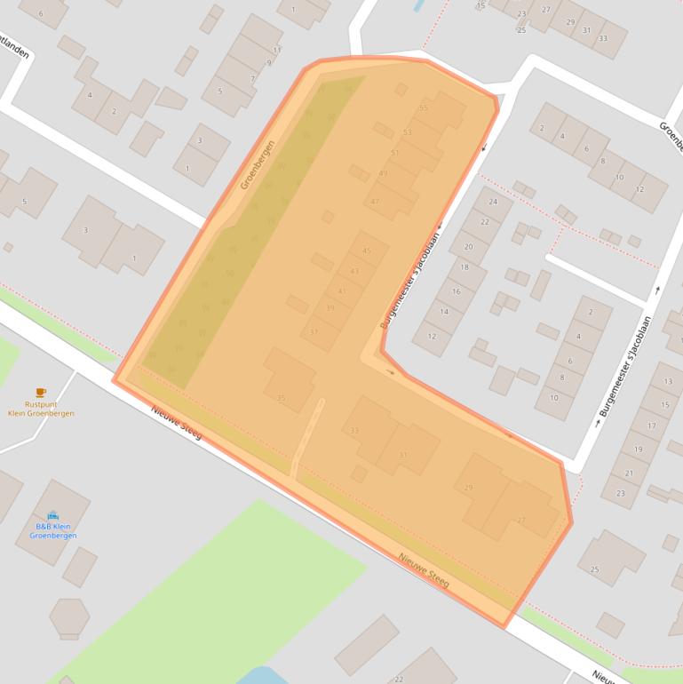 Kaart van postcodegebied 3956GH.