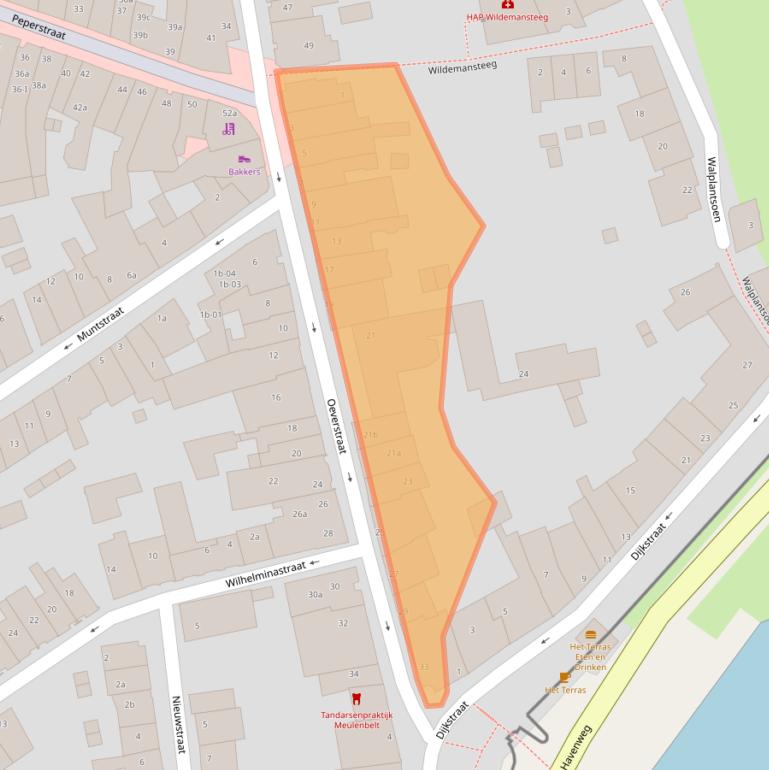 Kaart van postcodegebied 3961AM.