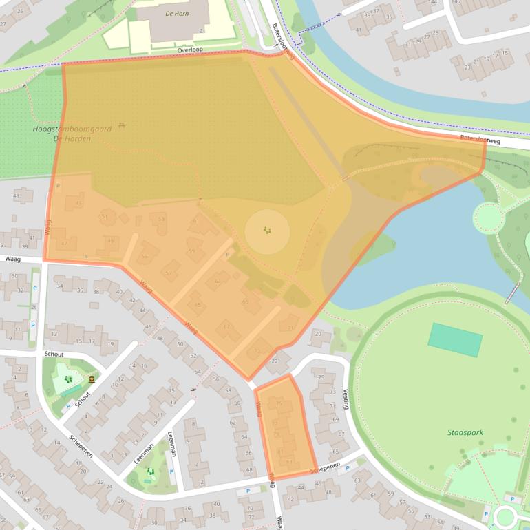 Kaart van postcodegebied 3961LX.