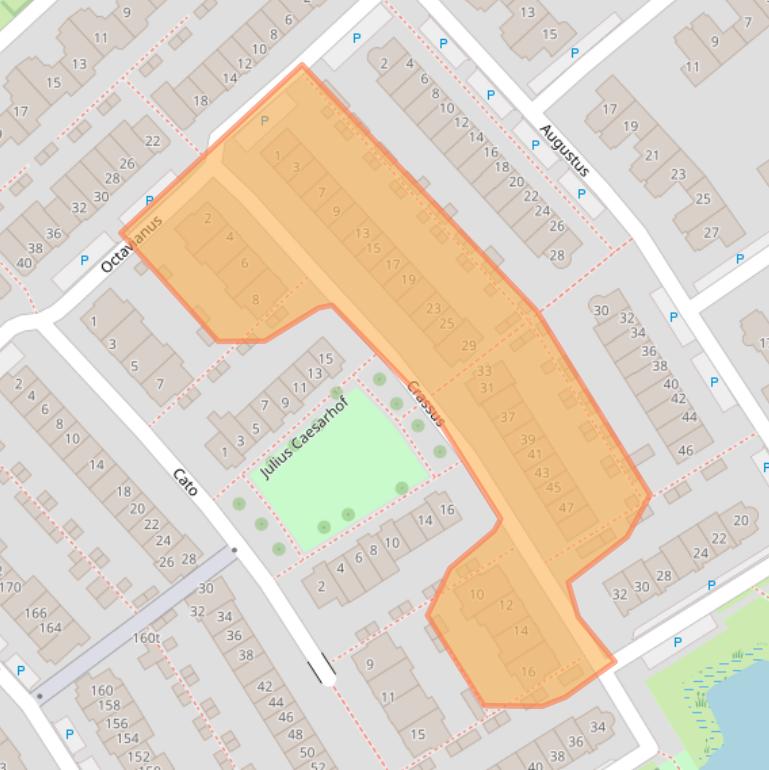 Kaart van postcodegebied 3962LL.