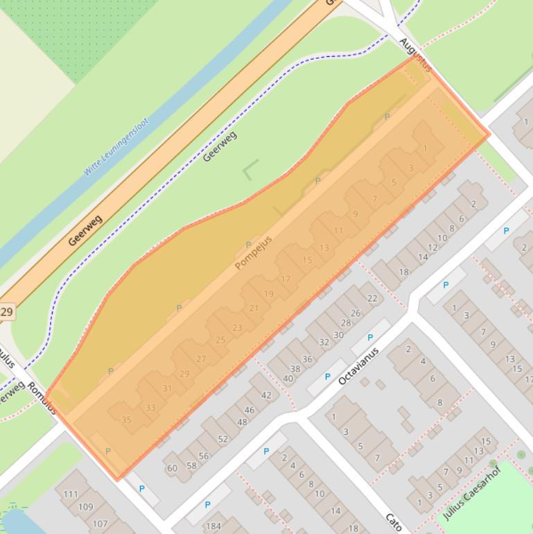 Kaart van postcodegebied 3962LX.