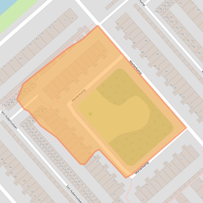 Kaart van postcodegebied 3972TL.