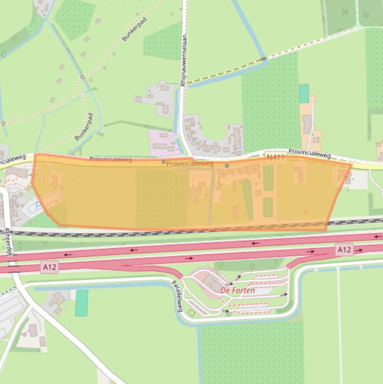 Kaart van postcodegebied 3981AN.