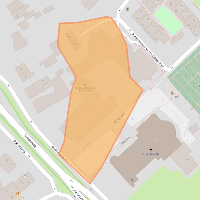 Kaart van postcodegebied 3981EJ.