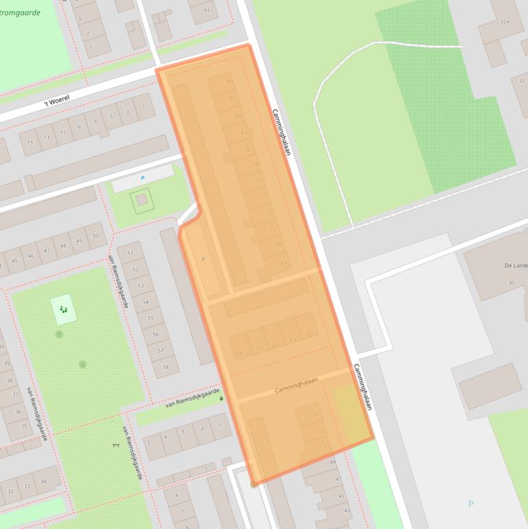 Kaart van postcodegebied 3981GE.