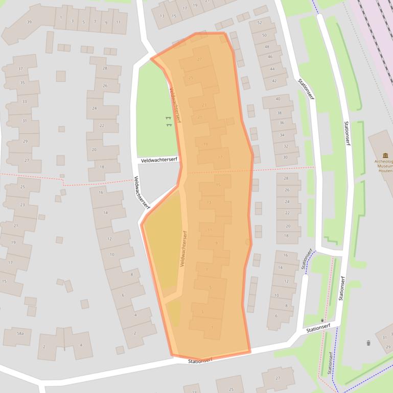 Kaart van postcodegebied 3991KV.