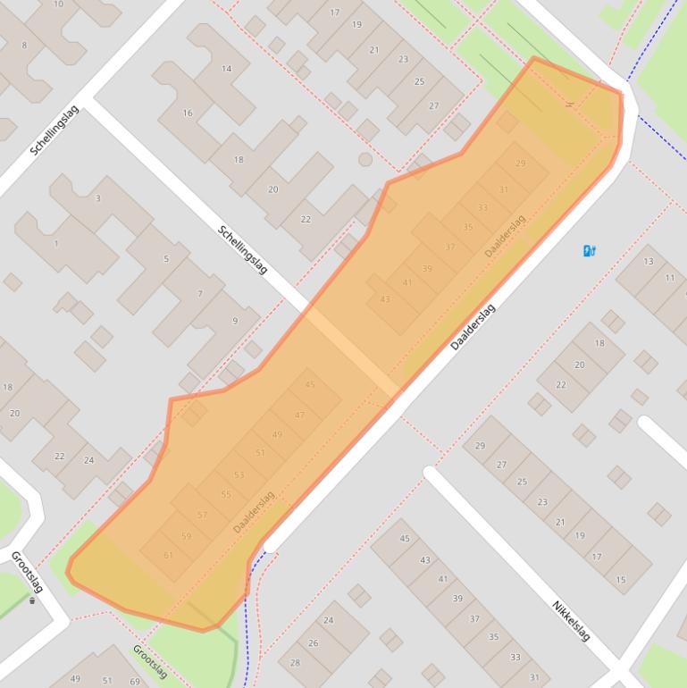 Kaart van postcodegebied 3991RE.