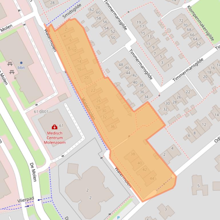 Kaart van postcodegebied 3995AP.