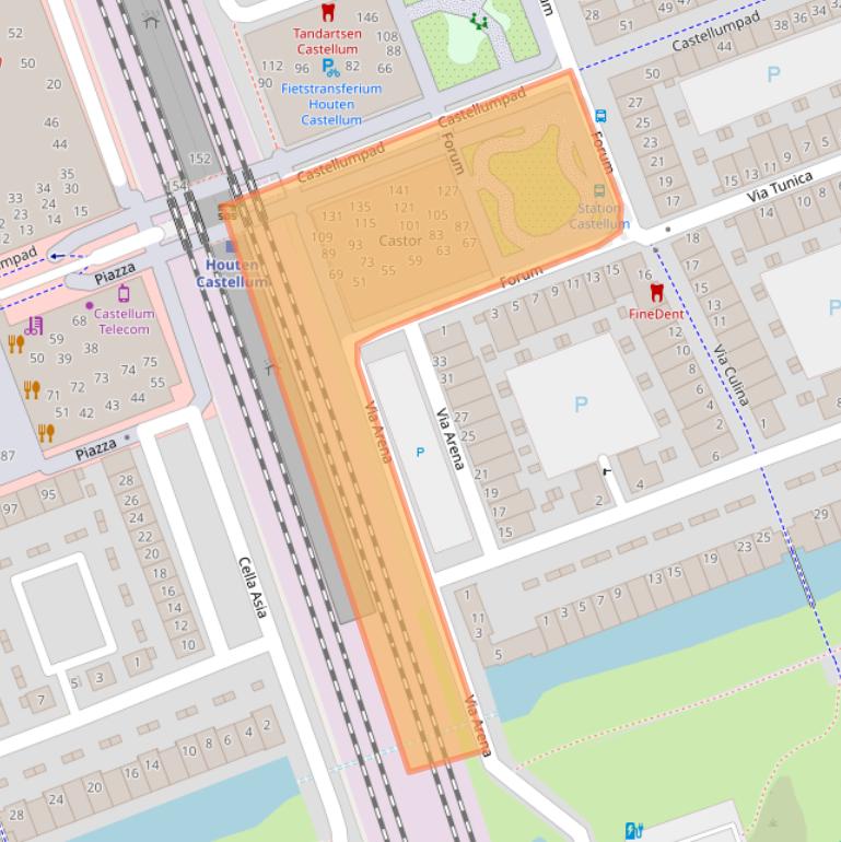 Kaart van postcodegebied 3995ZL.