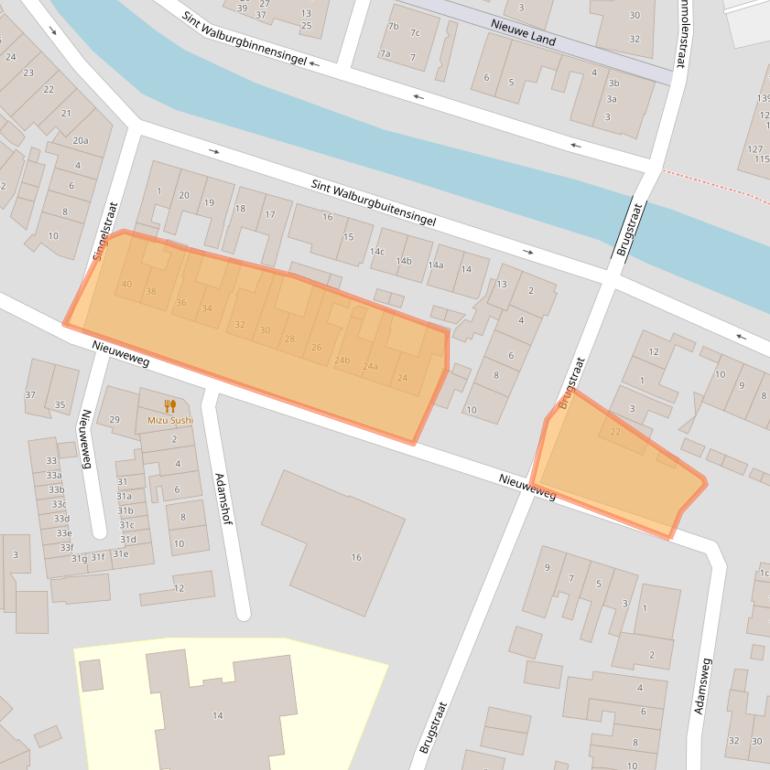 Kaart van postcodegebied 4001NT.