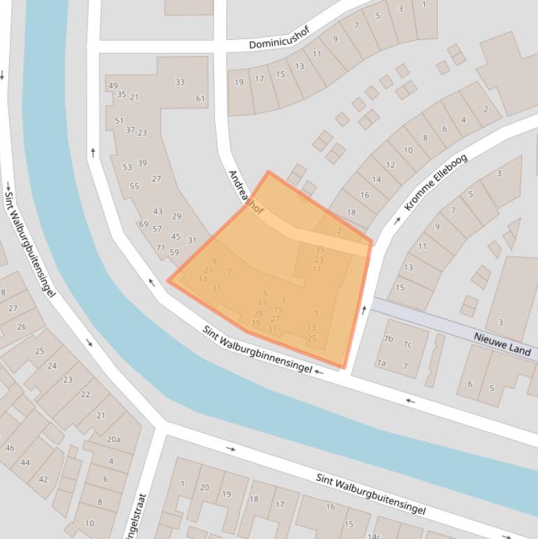 Kaart van postcodegebied 4001NW.