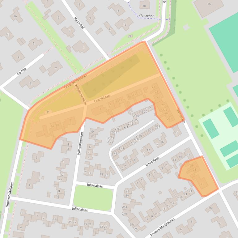Kaart van postcodegebied 4002AL.