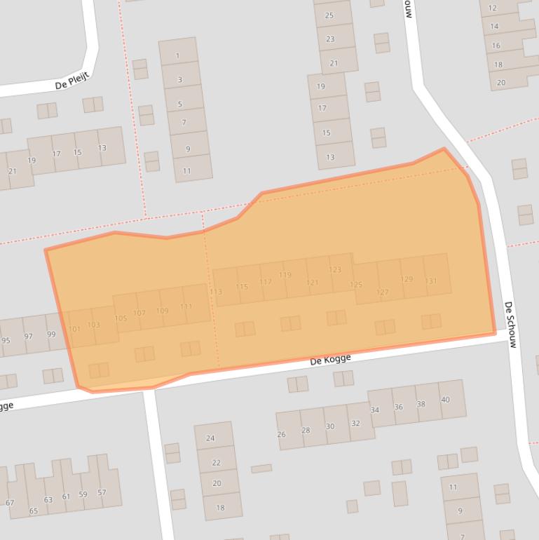 Kaart van postcodegebied 4002GV.