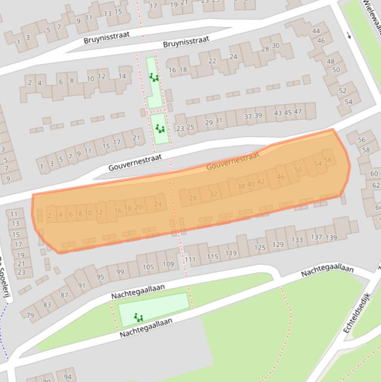 Kaart van postcodegebied 4005GS.